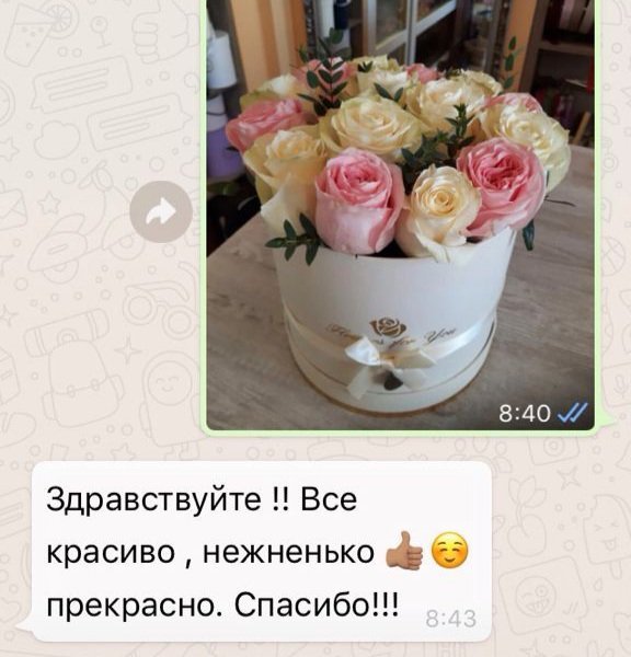 Благодарность за креативные букеты | Fizalis.by