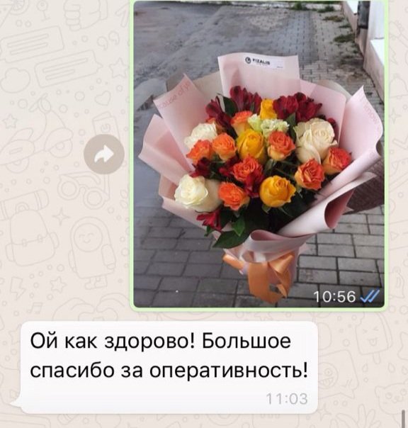 Благодарность за оперативную доставку | Fizalis.by