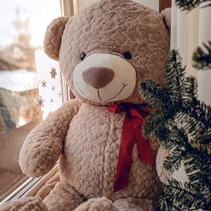 Плюшевый мишка большой мягкий купить с доставкой в Гомеле, игрушка медведь в подарок