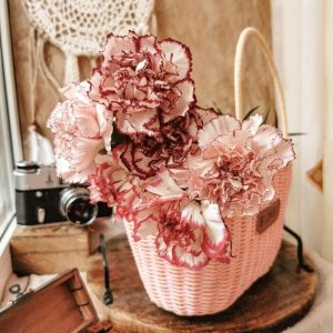Корзина в стиле прованс розовая для букета купить в Гомеле | Fizalis.by