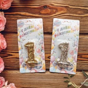 Свечи с цифрами и блестками на день рождения купить в Гомеле | Fizalis.by