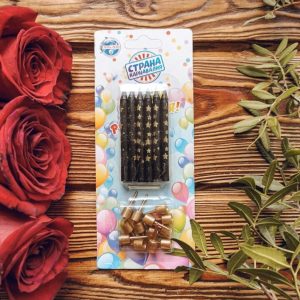 Набор свечей с держателями для торта купить в Гомеле | Fizalis.by